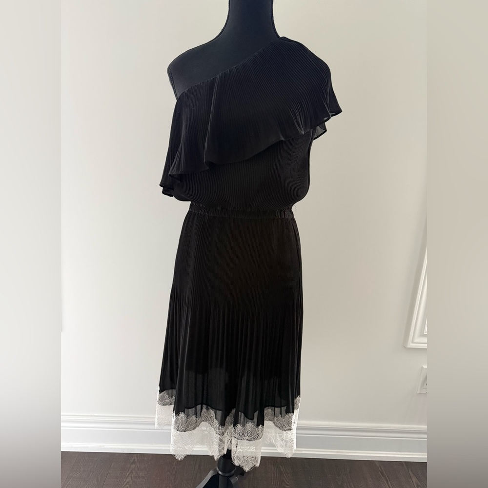 Michael Kors Black One-Shoulder Dress